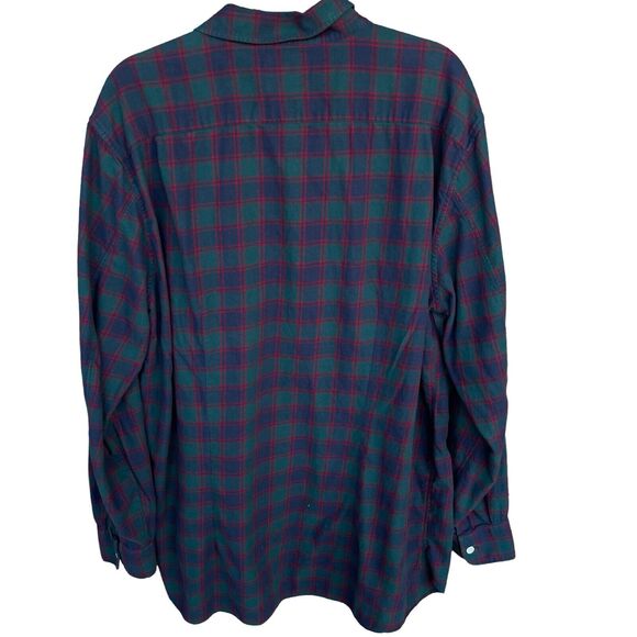 Bonobos Mens Button Up Shirt 2XL Long Plaid Green Blue Standard Fit Long Sleeve - Picture 2 of 8
